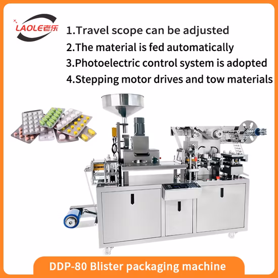 Dpp-260 Automatic Tablet Blister Packing Machine PVC Alu Medical Packaging