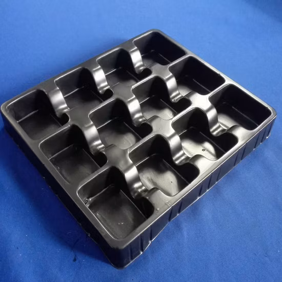 Белый блистерный упаковочный лоток из ПВХ Пластиковый блистерный лоток