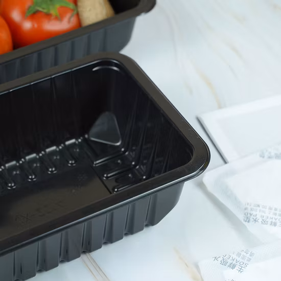 Подгонянный размер упаковки пластиковый лоток для мяса рыбы из ПВХ для домашних животных из ПП с уплотнением